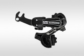 Переключатель скоростей задний для велосипеда Shimano Tourney TY21-B, GS,6ск. крепление на ось, черн
