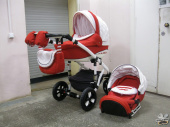 Детская коляска Bebe-Mobile Mario (Красная 2 in 1) б/у