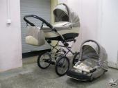 Детская коляска Tutic Accord Classic Chrome (2 в 1) б/у