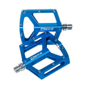 Педали для велосипеда, алюминиевые, 4BIKE K302BLU, синие, 120х98х18 мм, промподшипники