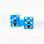 Колпачок для камер 4BIKE V11, "Кубик", AV, пластик, голубой, (2шт.) купить в Кирове